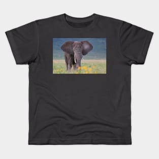 African Bush Elephant Kids T-Shirt